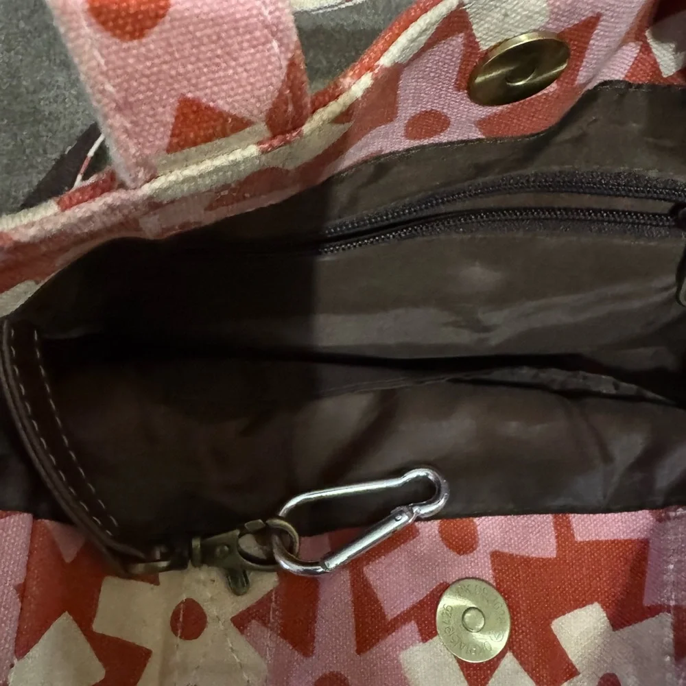 MAIKA Mini Tote Crossbody Bag Linea Red Pink Floral - Picture 5 of 8